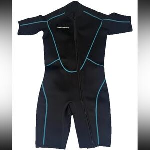 SeaSkin Shorty Front Zip Large Wetsuit for Diving Snorkeling Surfing Swimming